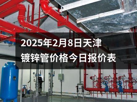 2025年2月8日天津鍍鋅管價(jià)格今日?qǐng)?bào)價(jià)表
